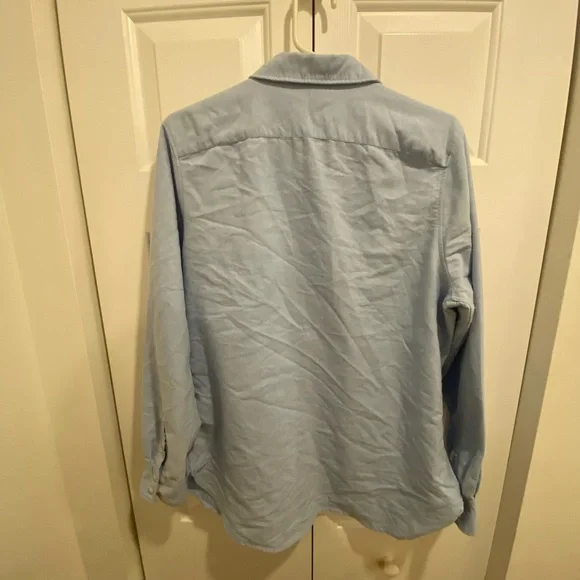 H&M light blue button-up shirt size 12 – classic work office - Picture 2 of 6